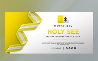 Holy See National Independence Day Celebration Banner, National Anniversary