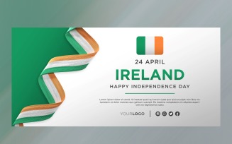 Ireland National Independence Day Celebration Banner, National Anniversary