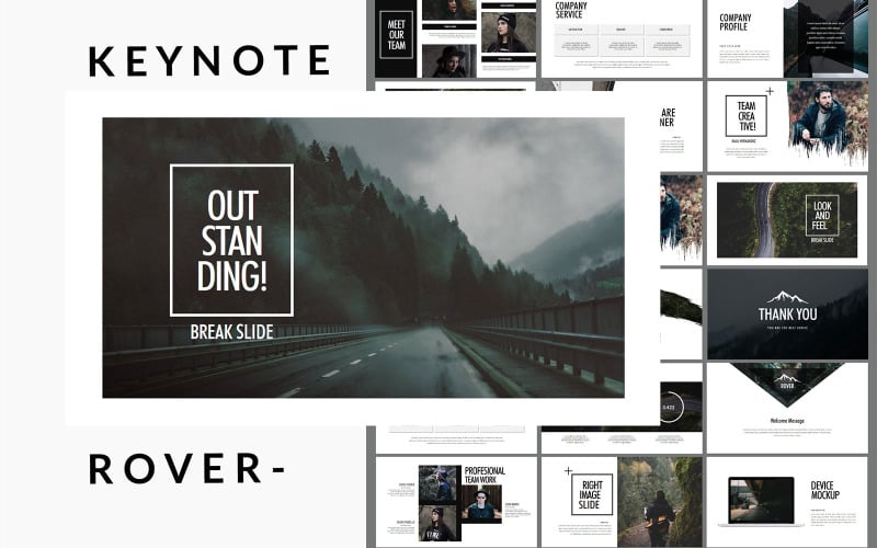 Rover Adventure - Forest Keynote template Keynote Template