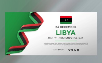 Libya National Independence Day Celebration Banner, National Anniversary