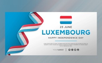 Luxembourg National Independence Day Celebration Banner, National Anniversary