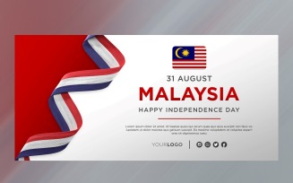 Malaysia National Independence Day Celebration Banner, National Anniversary