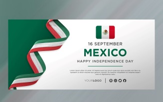 Mexico National Independence Day Celebration Banner, National Anniversary