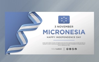Micronesia National Independence Day Celebration Banner, National Anniversary