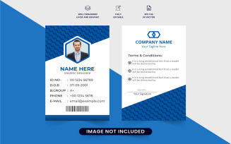 Minimal identity card vector for office