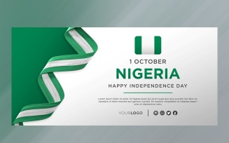 Nigeria National Independence Day Celebration Banner, National Anniversary