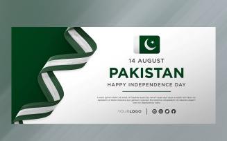 Pakistan National Independence Day Celebration Banner, National Anniversary