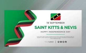 Saint Kitts and Nevis National Independence Day Celebration Banner, National Anniversary