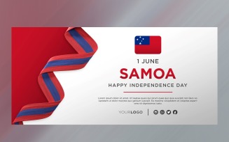Samoa National Independence Day Celebration Banner, National Anniversary