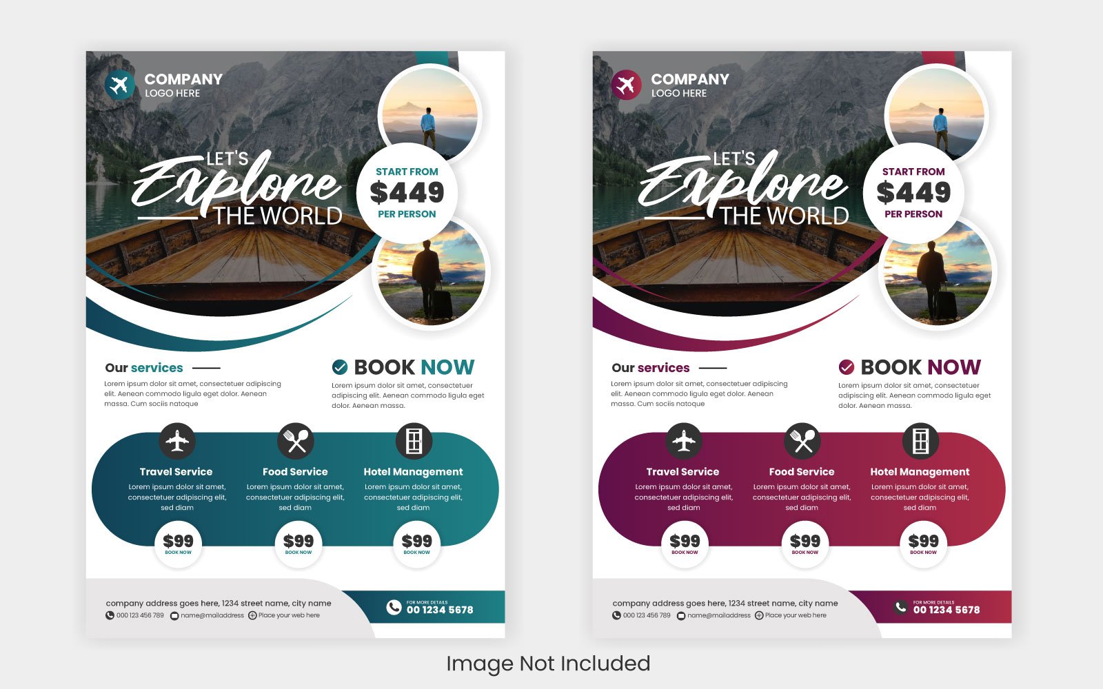 Template #300750 Flyer Travel Webdesign Template - Logo template Preview