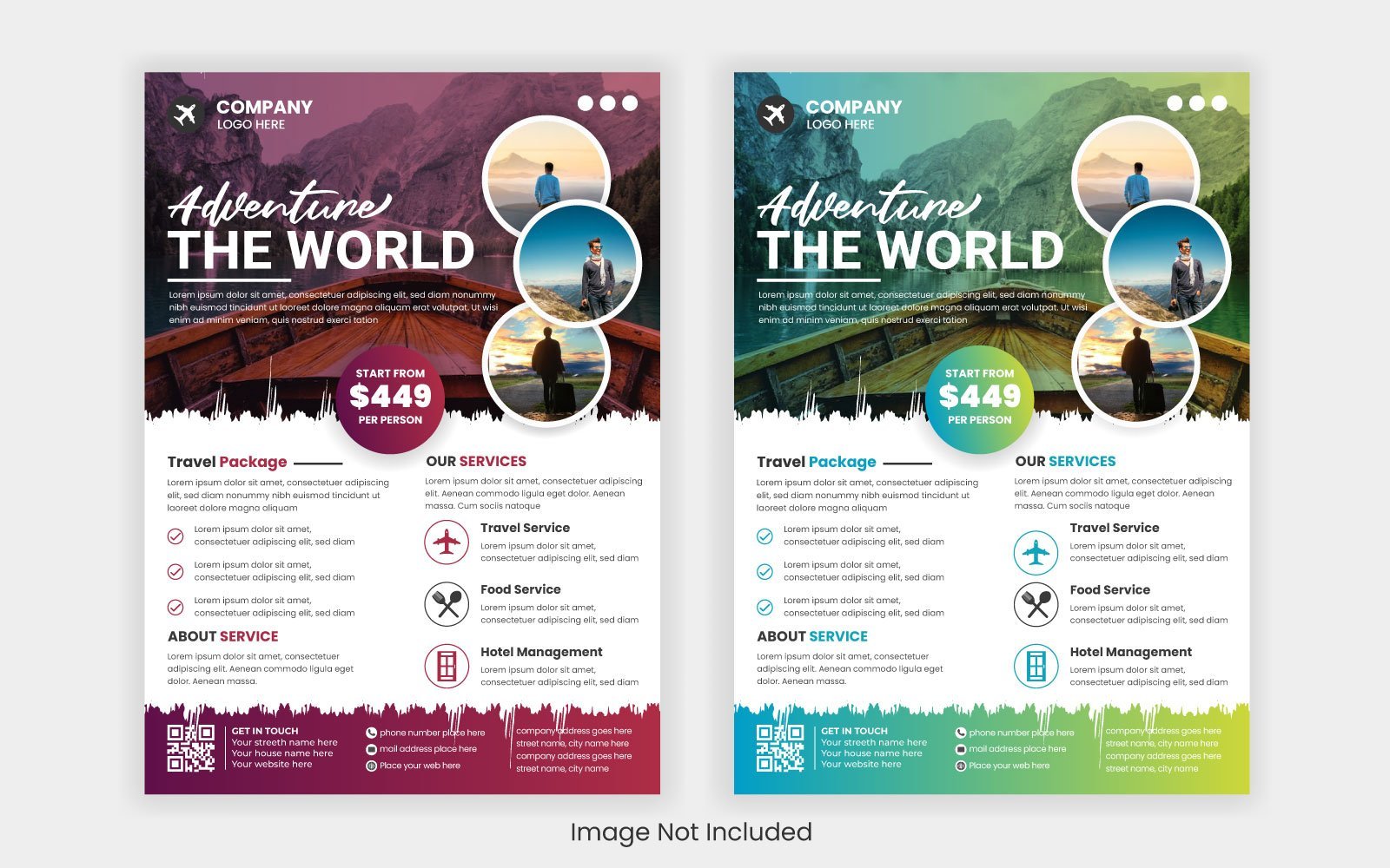 Template #300752 Flyer Travel Webdesign Template - Logo template Preview