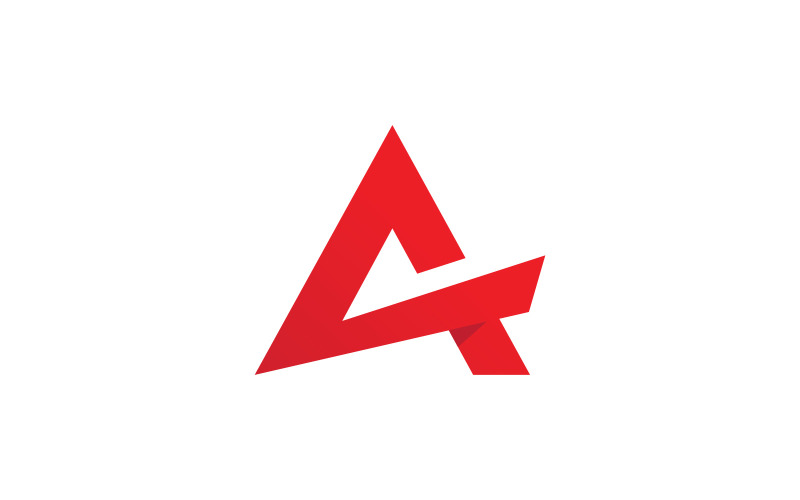 A letter logo and symbol. Vector illustration. V2 Logo Template
