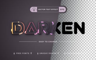 Light Line - Editable Text Effect, Font Style