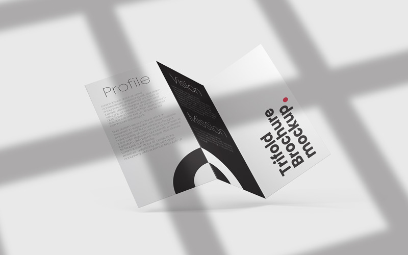 Trifold Brochure Mockup PSD Template Vol 06 Product Mockup