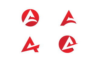 A letter logo and symbol. Vector illustration. V14