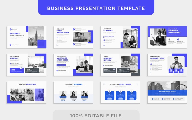 Creative Corporate Agency business presentation slides Design template Corporate Identity