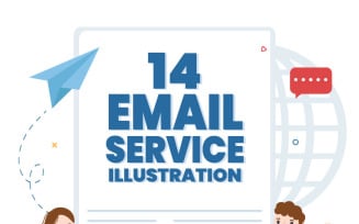 14 Email Marketing Service Illustration