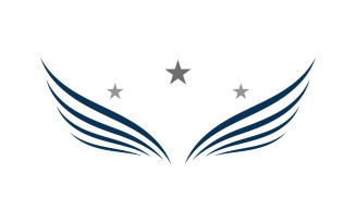 Wing logo and symbol. Vector illustration V12