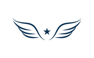 Wing logo and symbol. Vector illustration V15