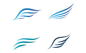 Wing logo and symbol. Vector illustration V17