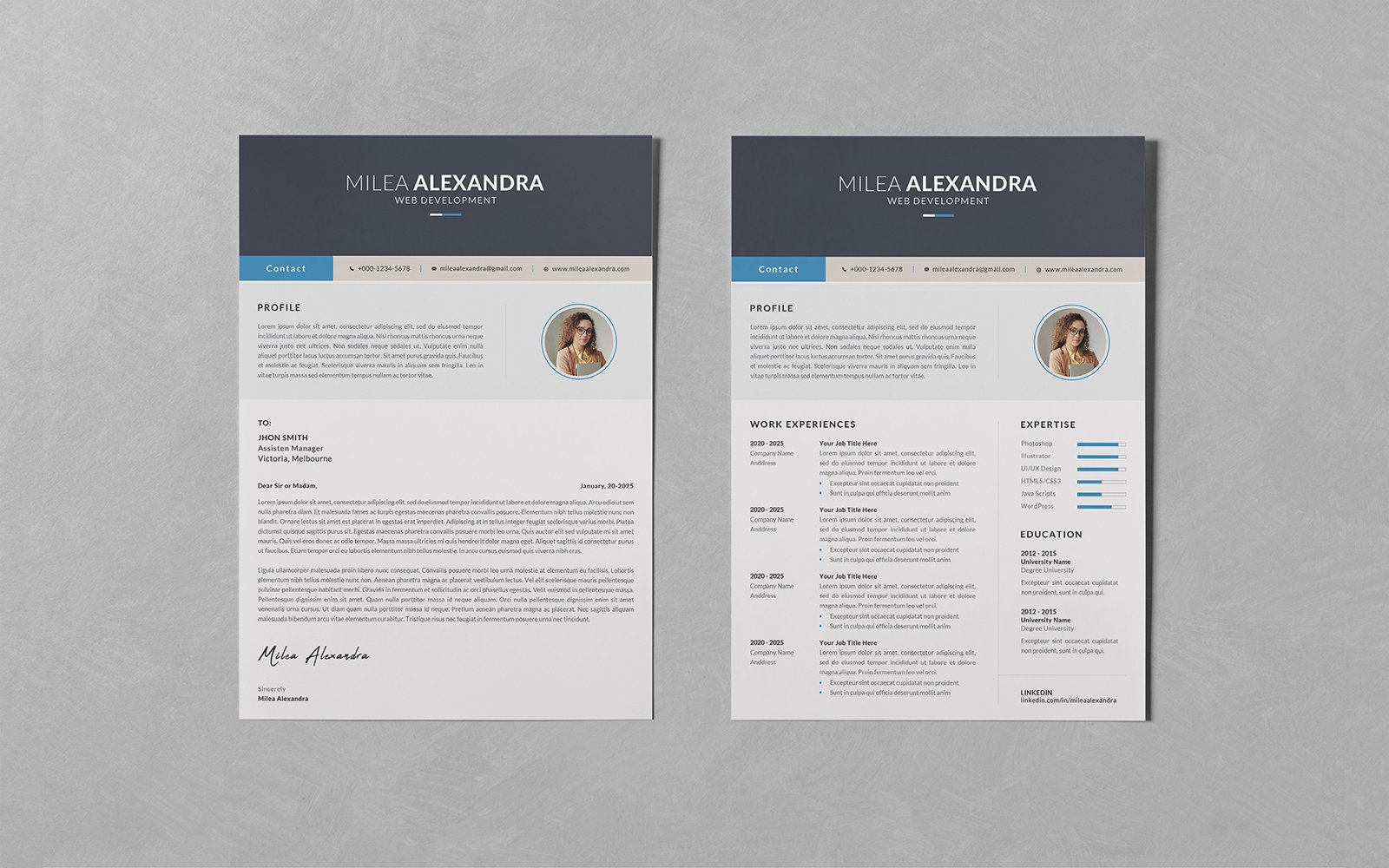 Kit Graphique #300932 Resume Business Divers Modles Web - Logo template Preview