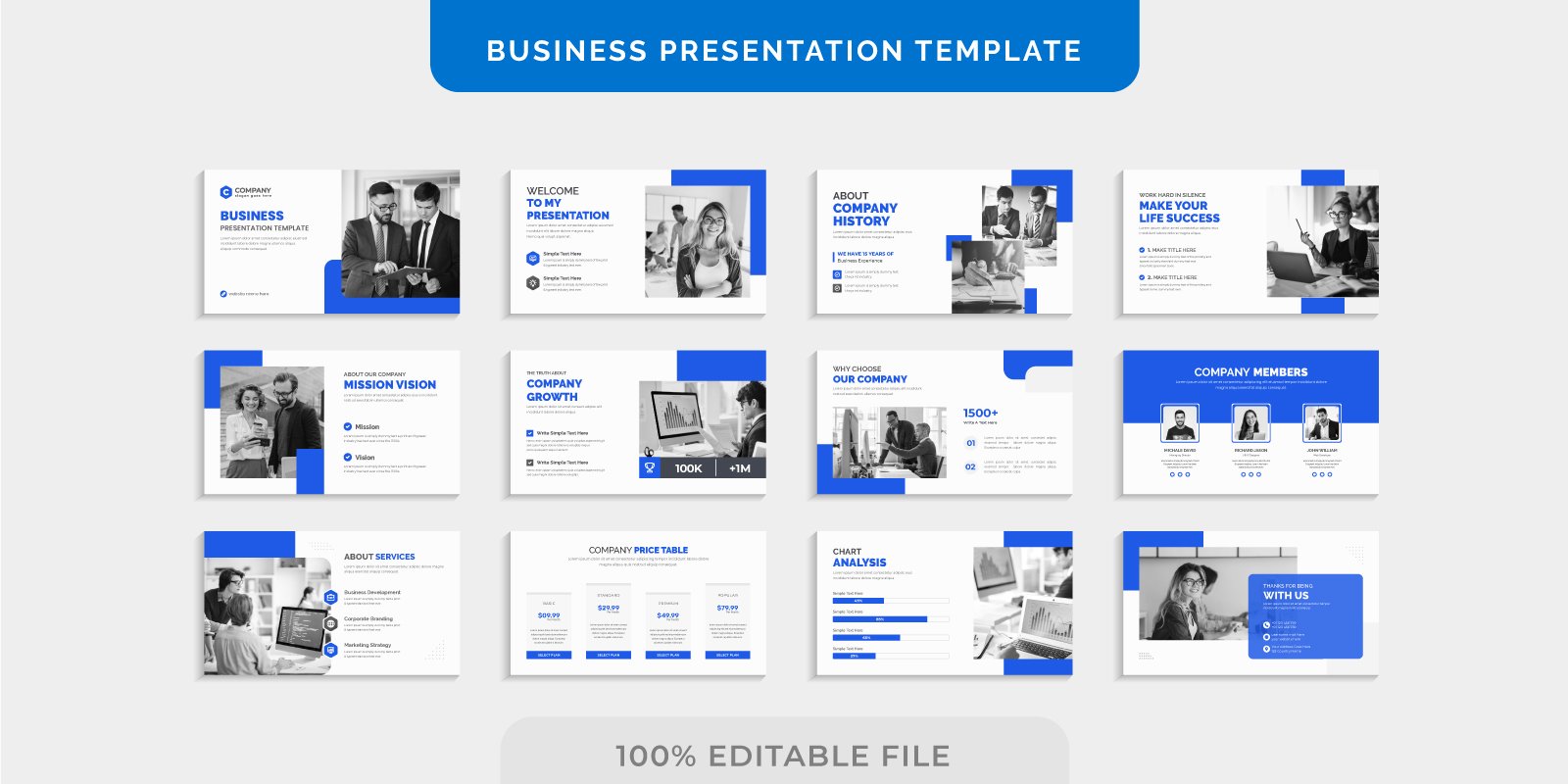 Kit Graphique #300988 Presentation Business Divers Modles Web - Logo template Preview