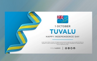 Tuvalu National Independence Day Celebration Banner, National Anniversary