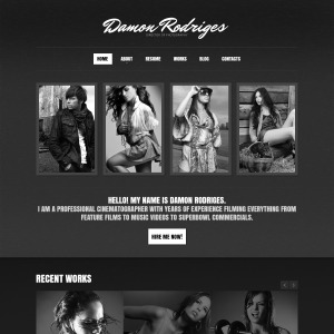 noir photographer portfolio drupal шаблон