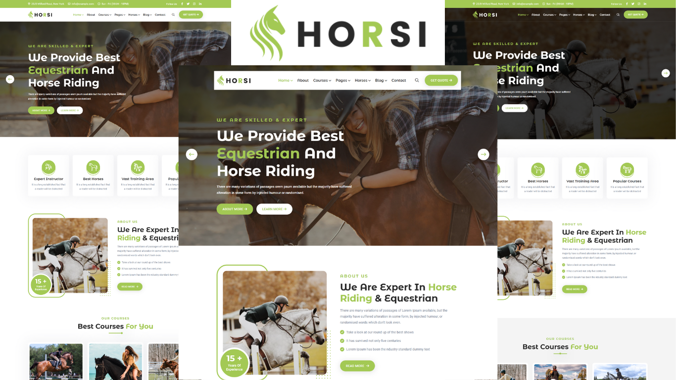 Horsi - Equestrian Club and Horse Riding HTML5 Template