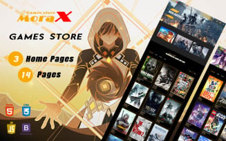 Morax - Video Games Store Responsive HTML Website Template