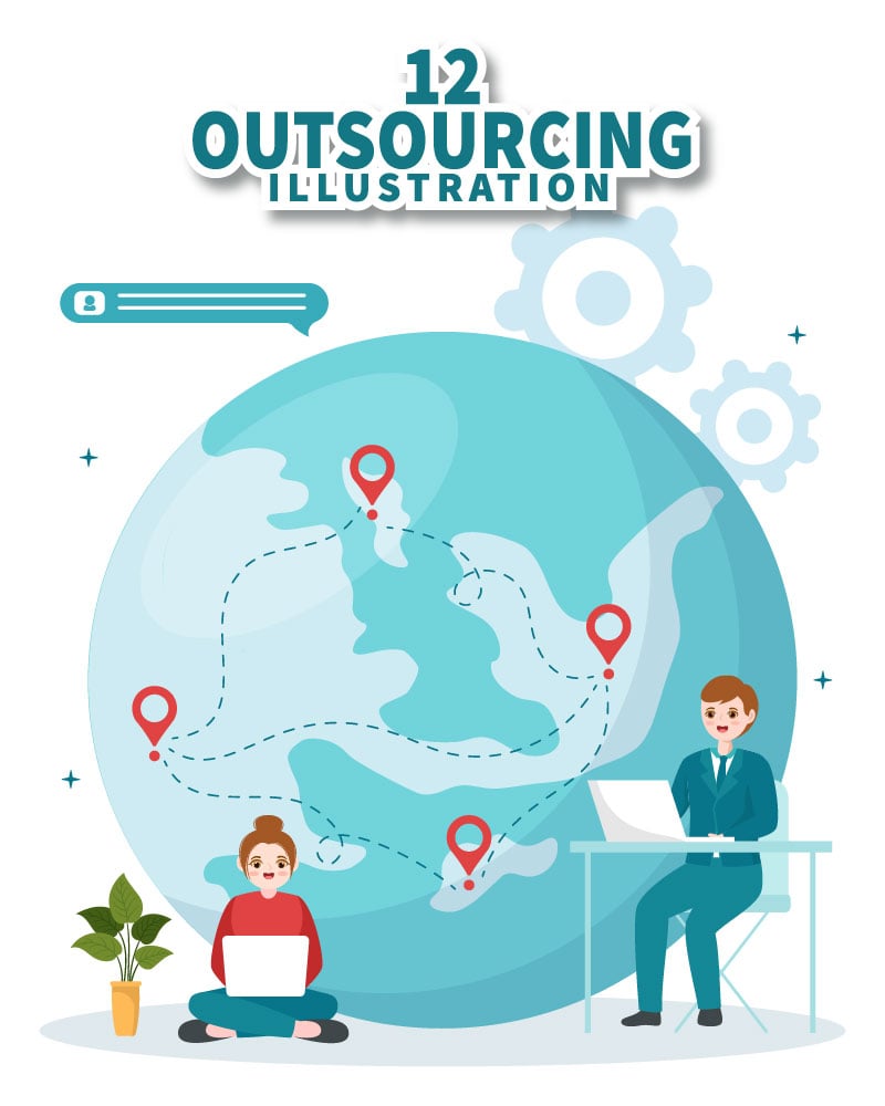 Kit Graphique #301174 Global Outsourcing Divers Modles Web - Logo template Preview