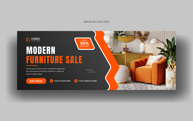 Furniture sale social media facebook cover banner template and web banner design Social Media