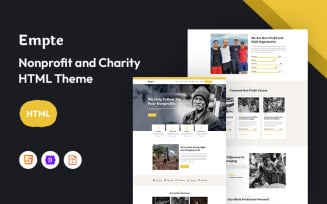 Empte – Poor Nonprofit and Charity Website Template
