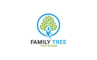 Family Tree Logo, People Ecology Tree Logo, Human Tree Logo Template