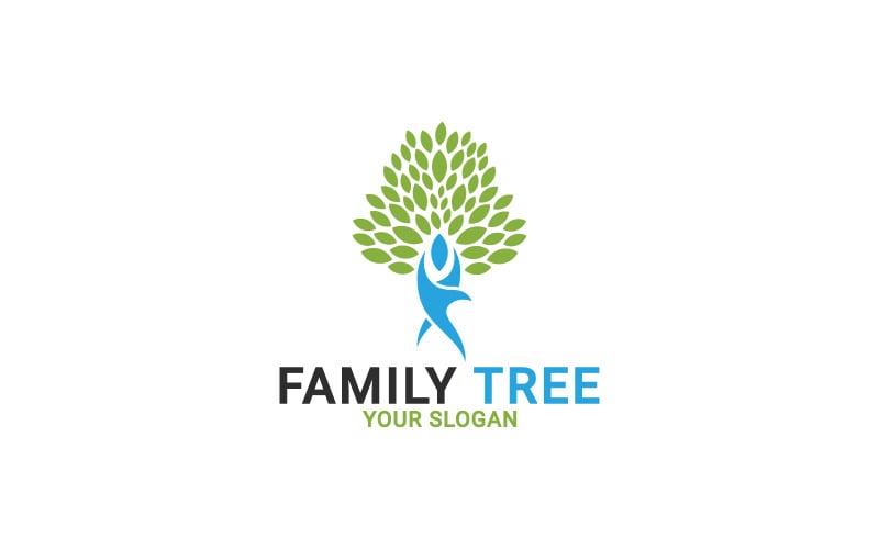 Family Tree Logo, People Ecology Tree Logo Logo Template