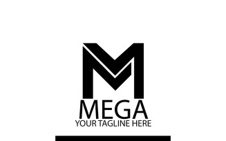 Mega Letter M Logo Template