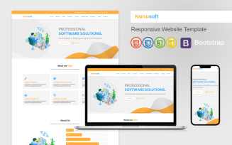 Nanosoft - Technology and It Solution HTML5 Website Template