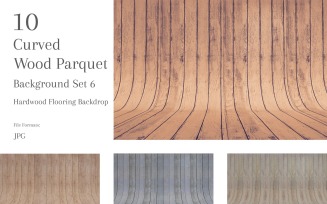 10 Curved Wood Parquet Hardwood interior background Set 6