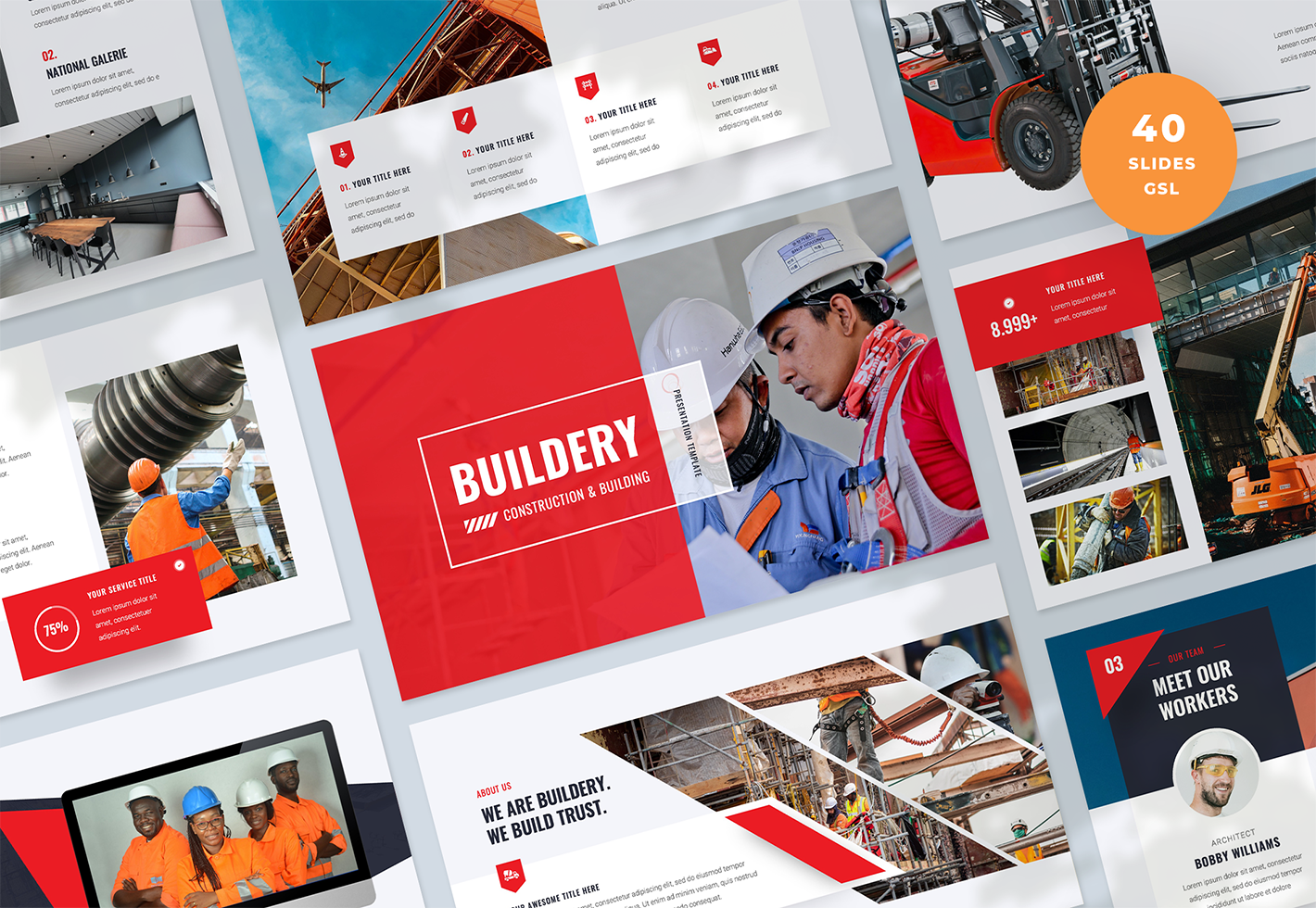 Construction and Building Google Slides Template