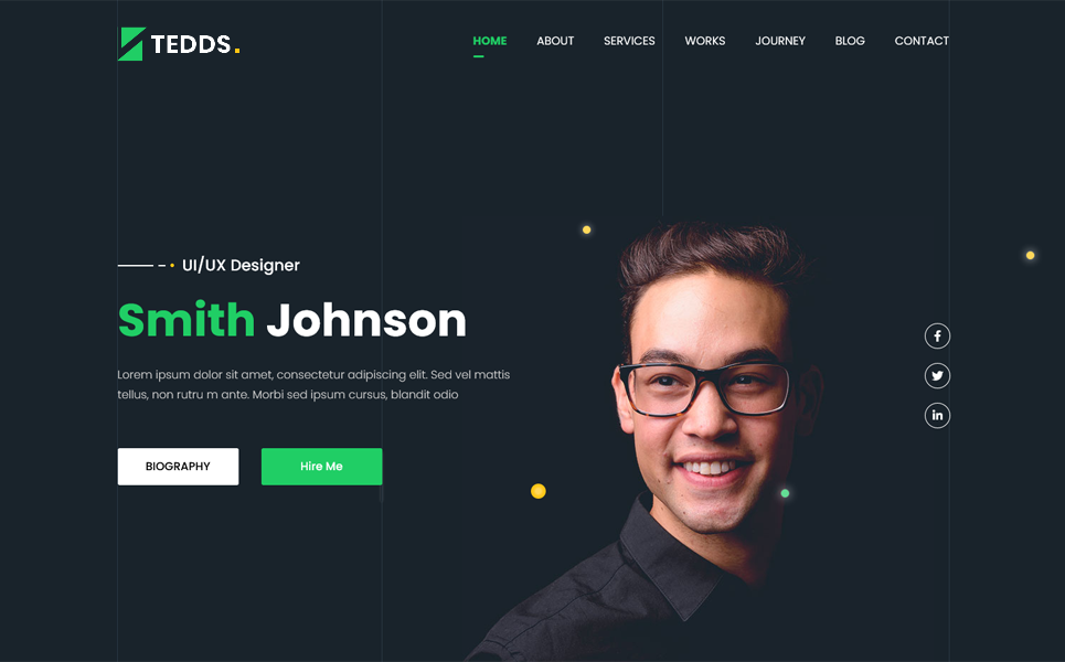 Tedds | One Page Parallax HTML5 Template