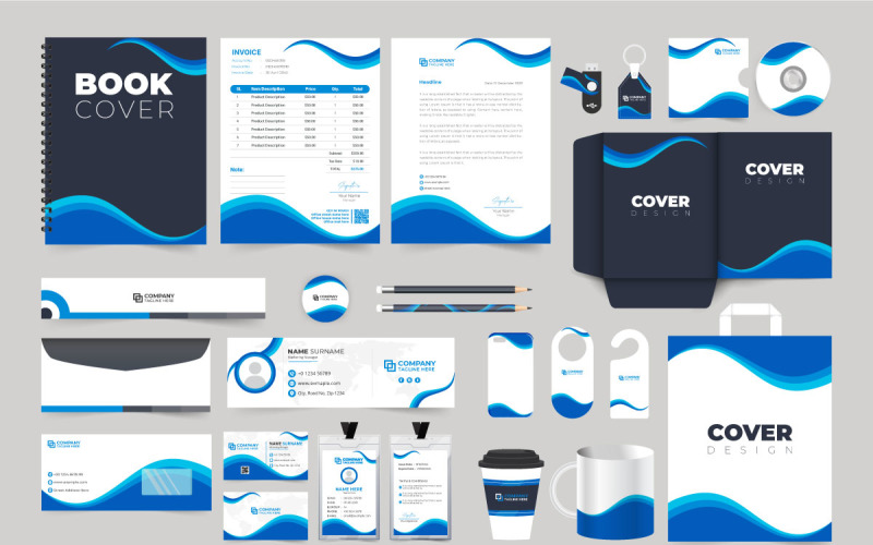 Business stationery advertisement banner Corporate Identity