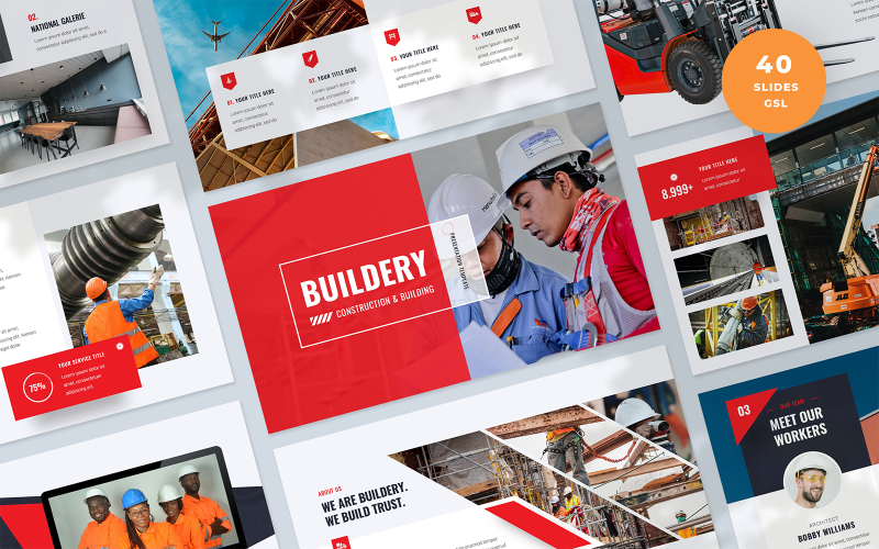 Construction and Building Google Slides Template