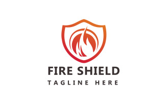 Fire Shield Logo, Fire Protection Logo