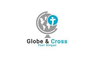 Globe World Medical Health Care Logo, Global Health Logo, World Health Care Logo Template