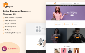 Shopee - Online Shopping E-commerce Elementor Kit