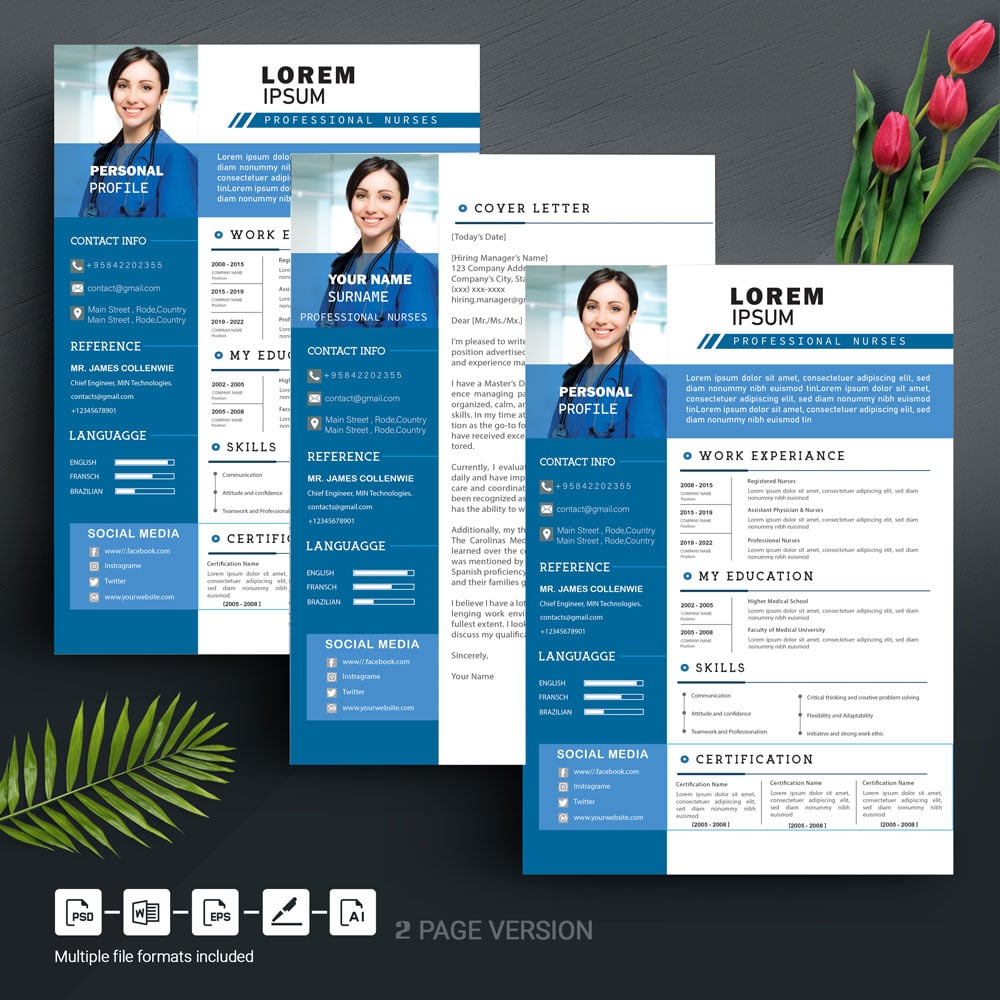 Template #301576 Resume Word Webdesign Template - Logo template Preview