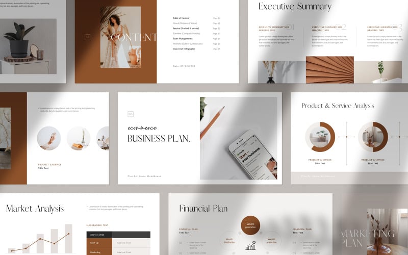 Ecommerce Business Plan Powerpoint PowerPoint Template