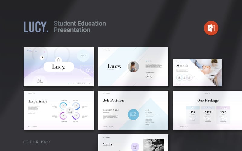 Education Presentation Layout PowerPoint Template