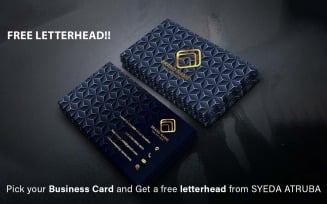 New Luxury And Creative Gold Black Business Card - Corporate Identity