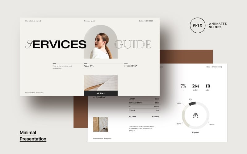 Services & Pricing Guide Template PowerPoint Template